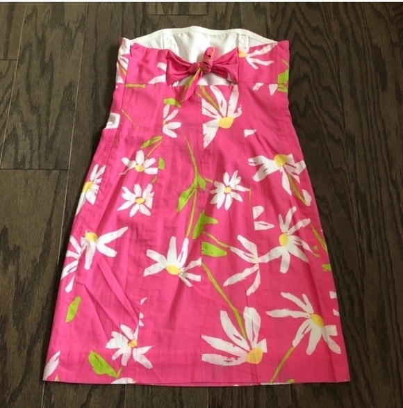NWT Lilly Pulitzer Franco Dress Hotty Pink Twirlers Size 4 - Picture 6 of 10